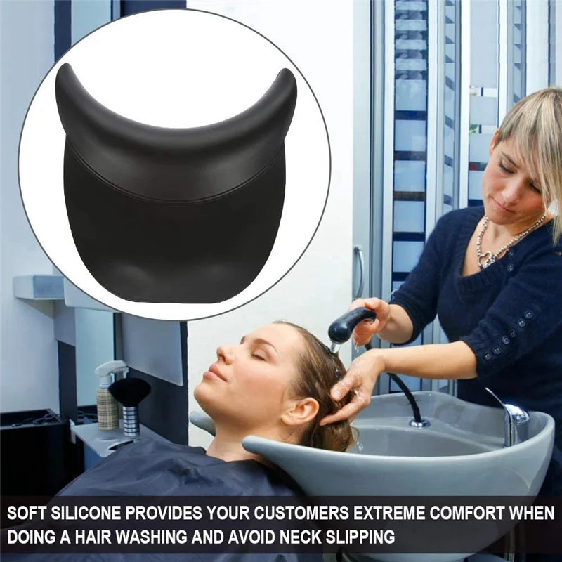 Beauty Salon Hair Washing Sink Cushion,Shampoo Bowl Gel Neck Cushion Hair Cleaning Headrest Pillow Home Use Barber Tool