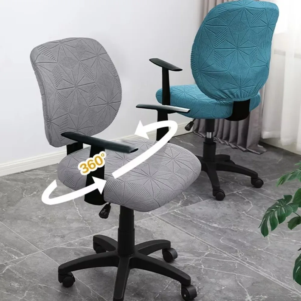 Juego de 2 Fundas Elásticas para Silla de Oficina Transpirable Funda Protectora Antisuciedad para Silla de Juego, Elástica y Extraíble