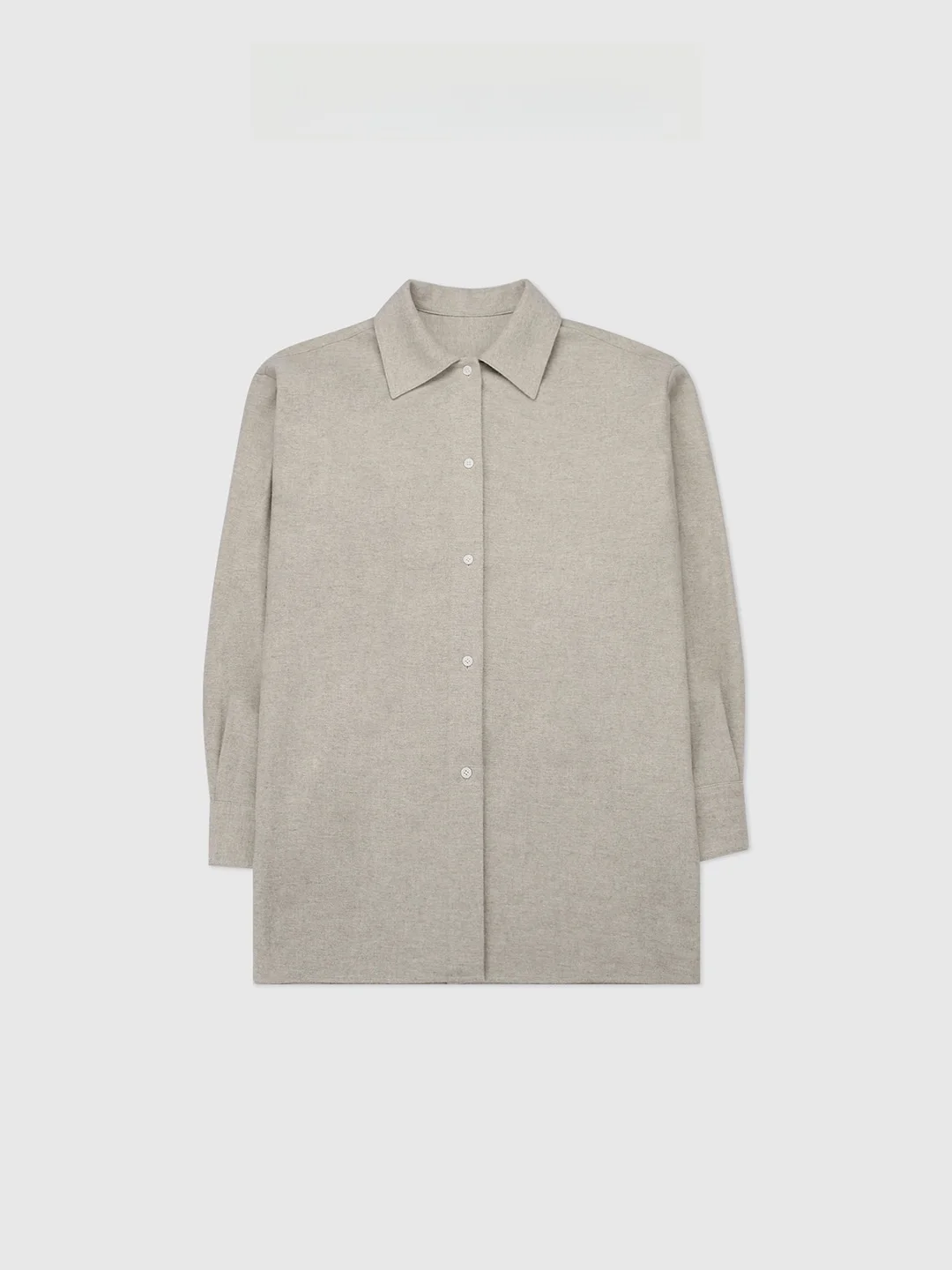 

Ele Wool Camere irt by Tang Jialing Sister Serene Luxury Series RW Sle Long Sve Casual Loose Fit Women's irt