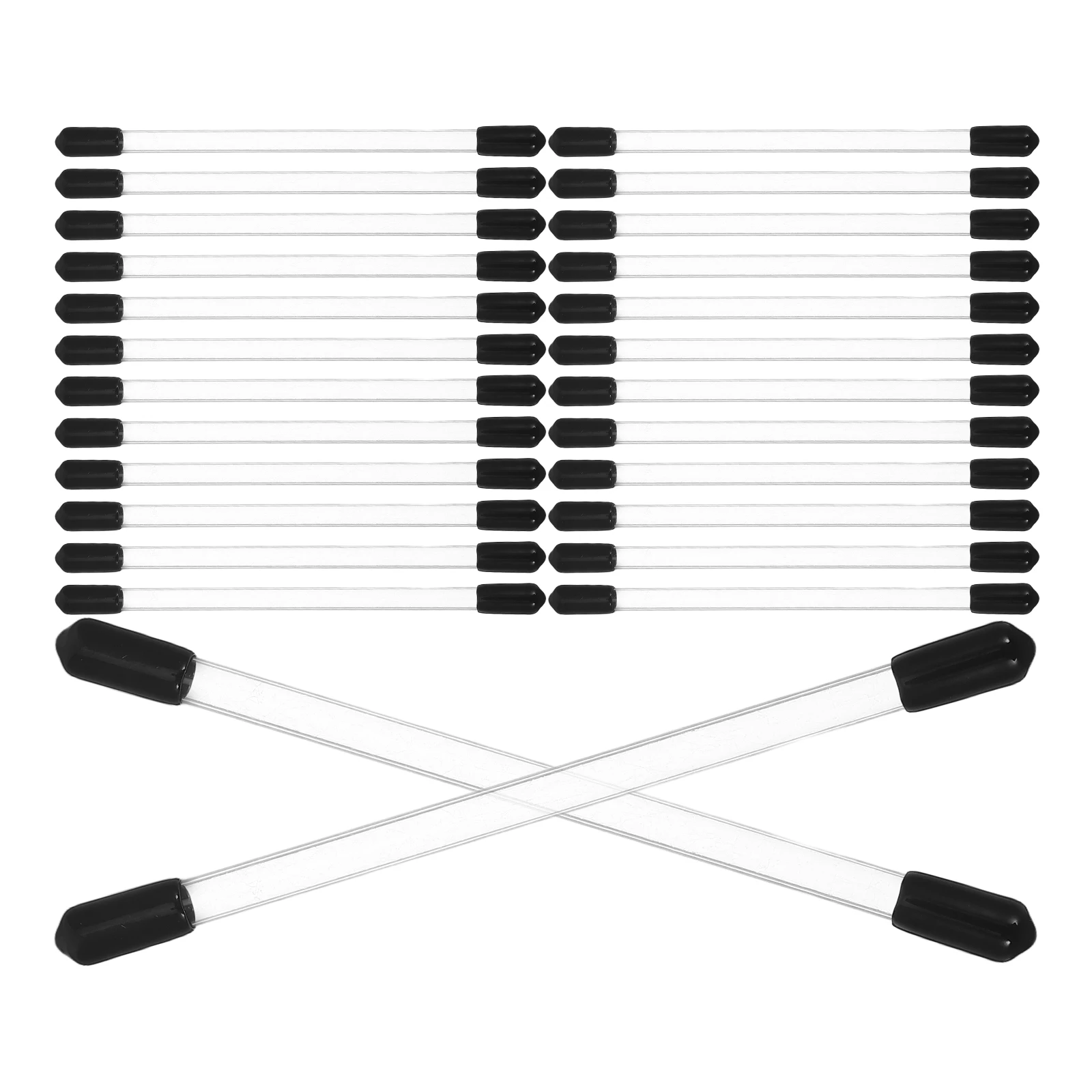 

30Pcs Acrylic Incense Tube Clear Stick Storage Container with Cap High Transparency for Meditation Yoga Reading Decor Functional