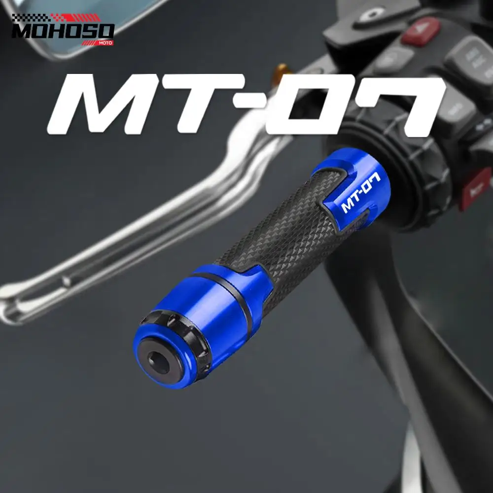 

For YAMAHA FZ07 MT07 MT-07 GT 2014-2024 2020 2019 TRACER 7/8 "22mm Motorcycle Handle Grip Handlebar Grips Ends Cap Accessories