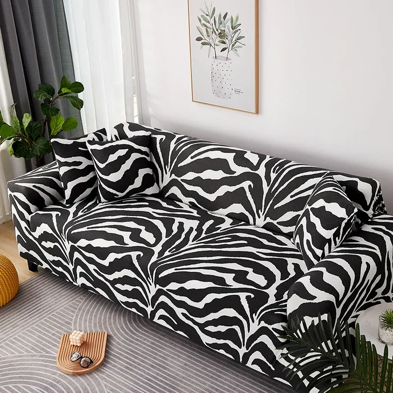 Sofa Elastic Sofa Expandable Zebra Particle Shell and Single Sofa Shell for Salon