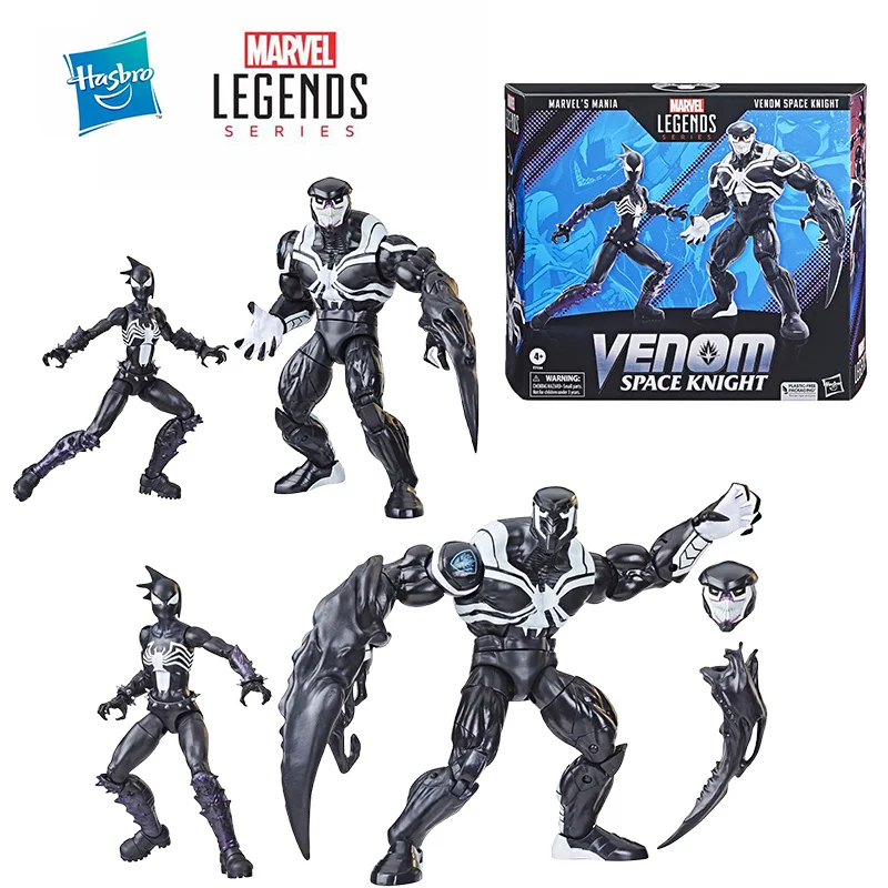 Hasbro Marvel Legends Series Venom Space Knight and Mania 2-Pack 16Cm Anime Original Action Figure Model Toy Gift Collection