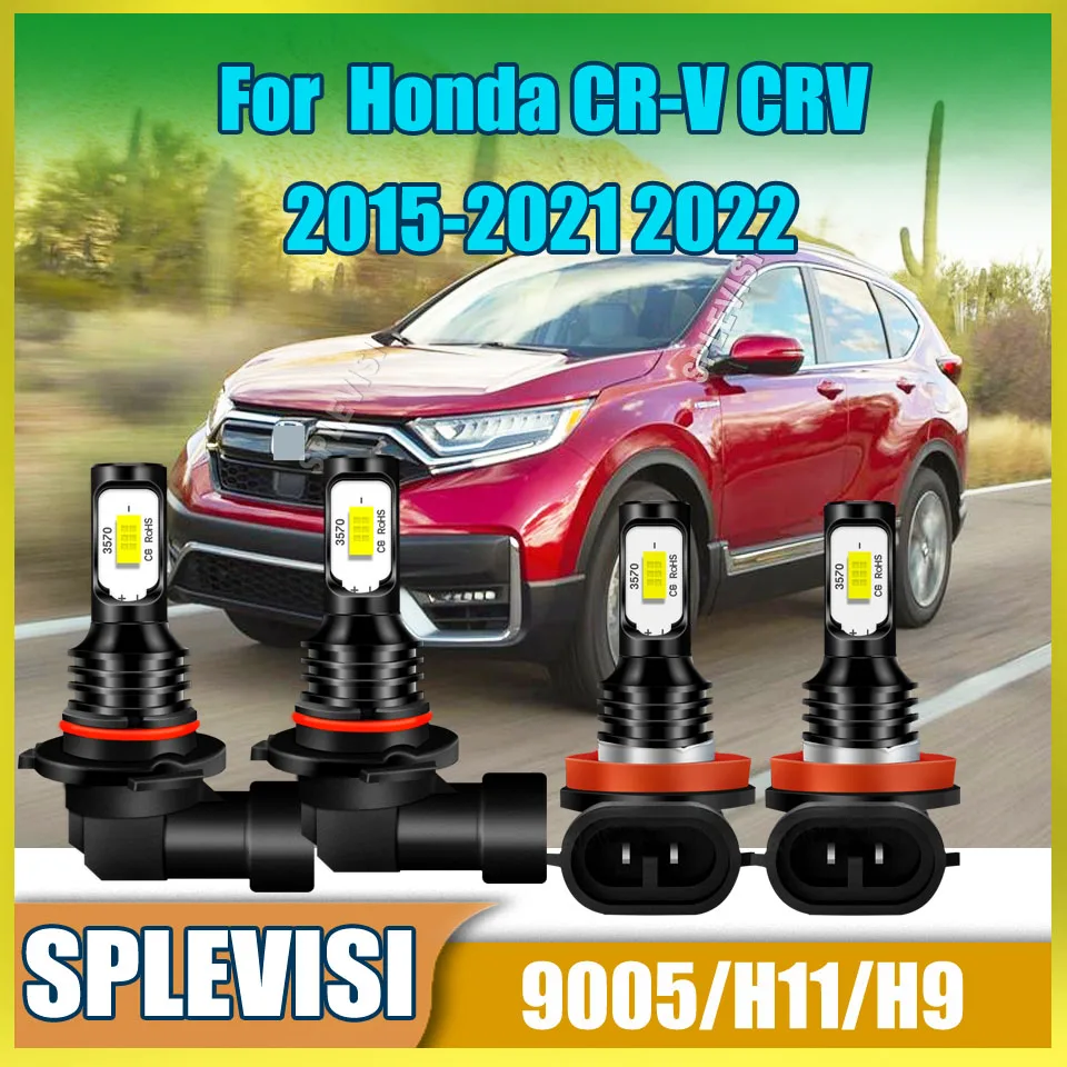 

Auto Front LED Headlight High Low Beam Foglight -1:1 Halogen Size For Honda CR-V CRV 2015 2016 2017 2018 2019 2020 2021 2022