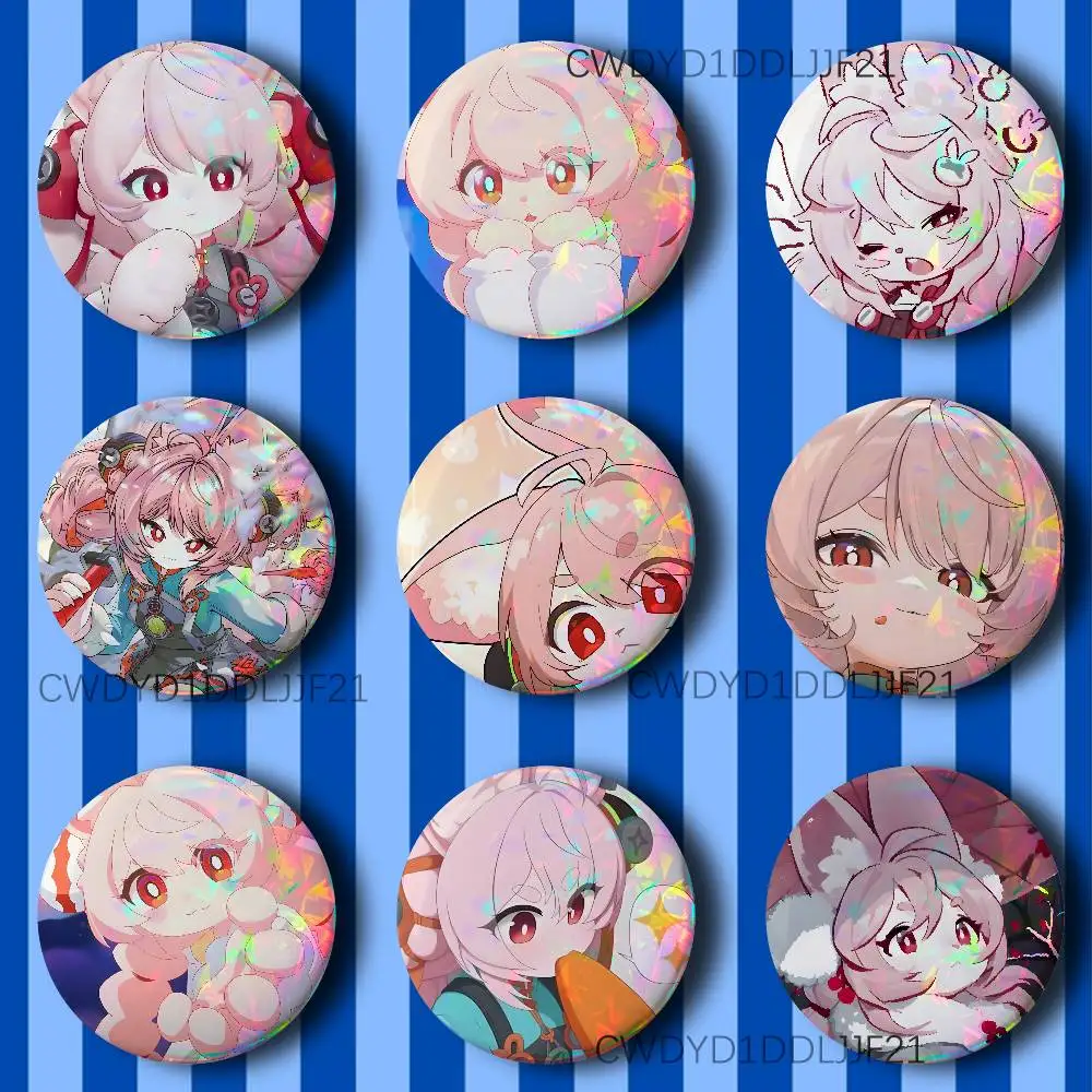 Zhao Z-Zenless Zone Zero ZZZ Button Pins Cartoon Badge Round Brooch on Backpack Accessories Jewelry Gift for Friend