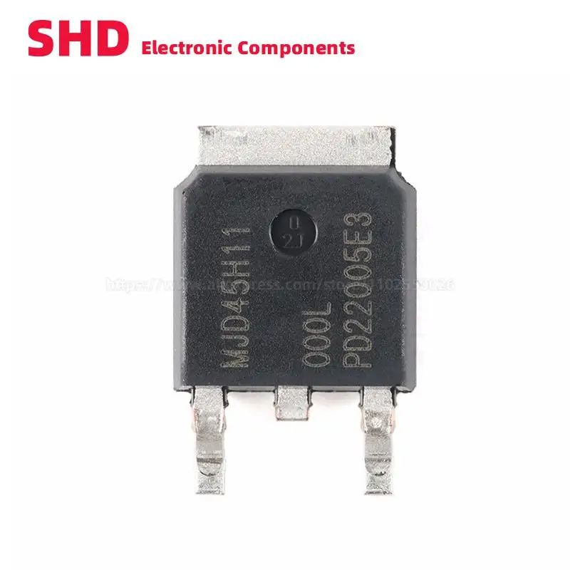 10PCS MJD44H11T4G MJD45H11T4G 45H11 44H11 J45H11G J44H11G TO252 8A 80V NPN PNP SMD DPAK Complementary Power Transistors