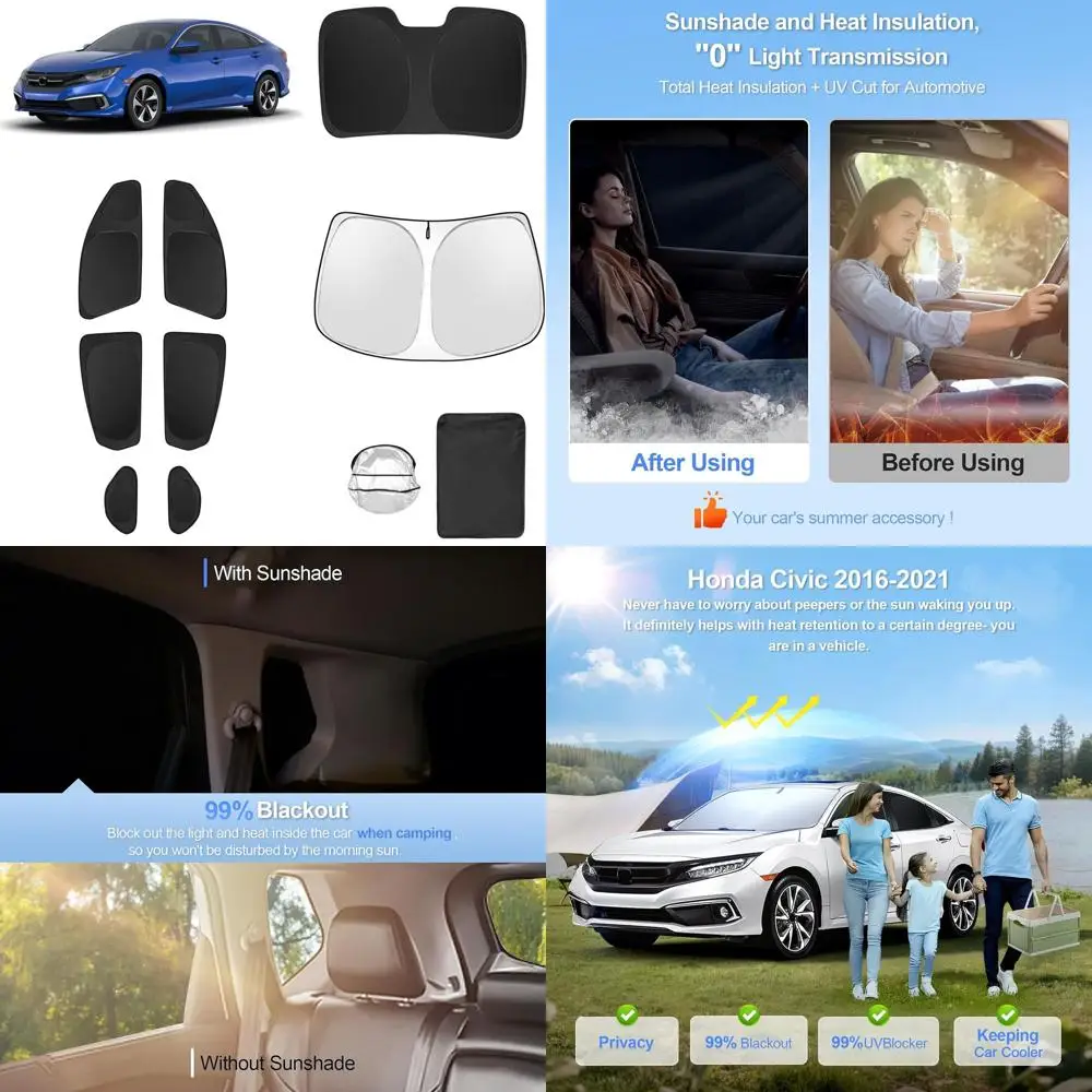 

Автомобильные оконные шторы для моделей 2016-2021, солнцезащитные козырьки с полным покрытием, защита от ультрафиолета, конфиденциальность, идеально подходят для кемпинга и улицы