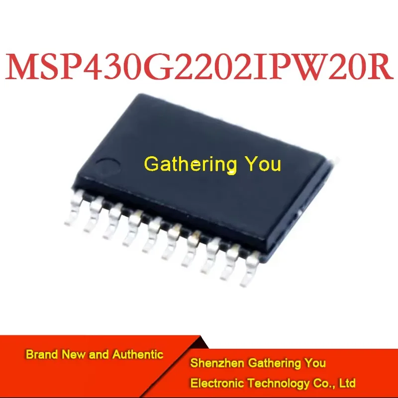 Microcontrolador MSP430G2202IPW20R TSSOP20 de 16 bits nuevo auténtico