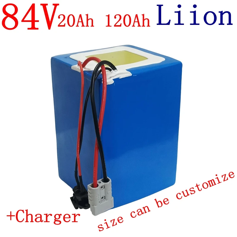 

84v 50Ah 30Ah 100Ah 60Ah 80Ah lithium ion battery for 4000W 5000w inverter motorcycle golf cart + 10A charger
