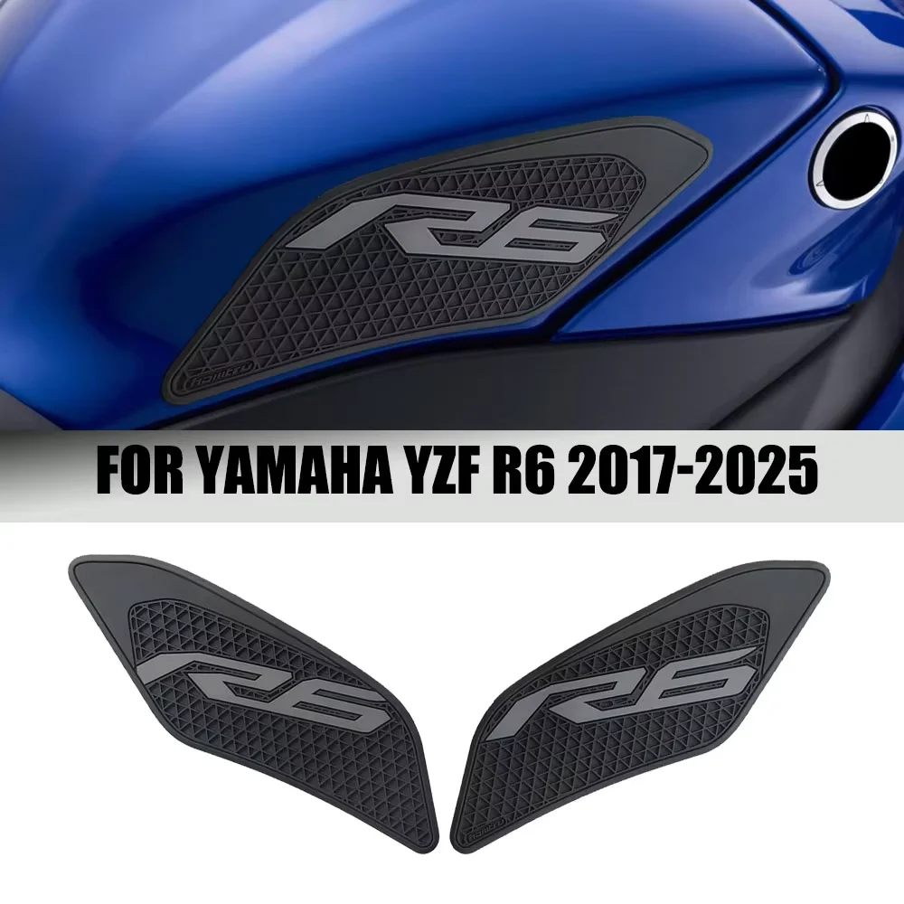 

Motorcycle Side Tank Pad Knee Protection for Yamaha YZF R6 2017-2025 stickers moto