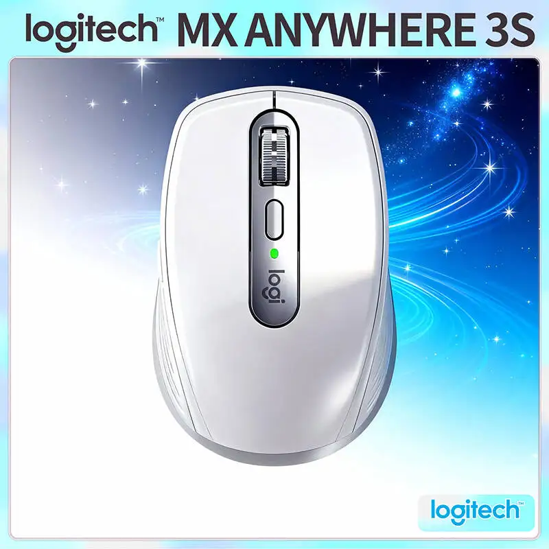 

New Logitech MX Anywhere 3S, Works on Any Surface Including Glass, Silent Magnetic Click, 8K DPI