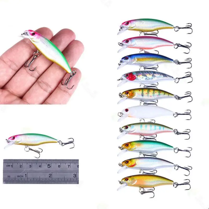 6CM4.3G Bionic Fake Bait Submerged Mino Long-cast Bait Wholesale Luya Bait Pesca Sinking Wobbler Crankbaits Carp Bass Tackle