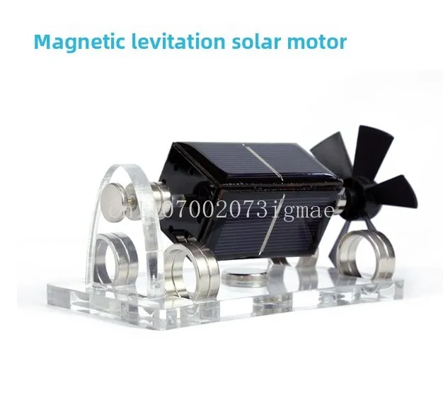 Maglev solar motor, creative maglev ornament, fan blade scientific gift view 4