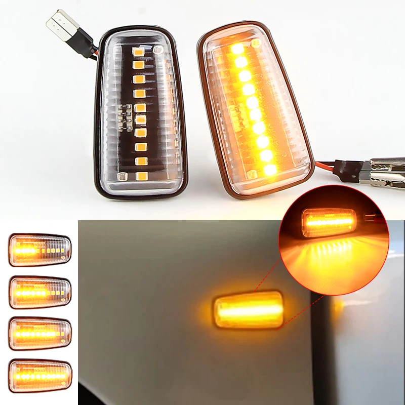 

2× for Peugeot 306/Break/Cabriolet for Citroen Xsara/Break/Coupe/ZX Break/Berlingo/Saxo/Xantia LED Side Marker Light Turn Signal