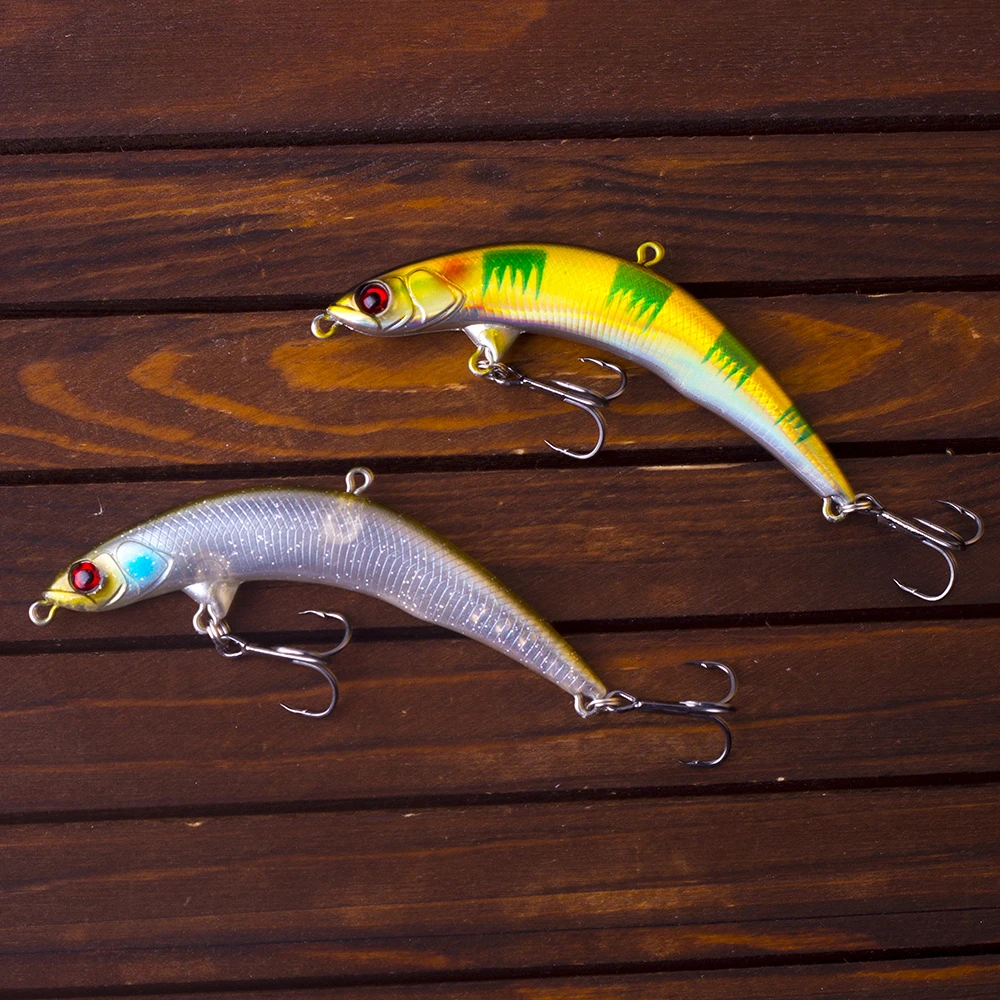 CCLTBA Bent Pecil Bait Wobblers 8.5cm 7g Topwater Lures Surface Dying Rattle Fishing Lures Minnow Baits Bass Trout Lures Tackle