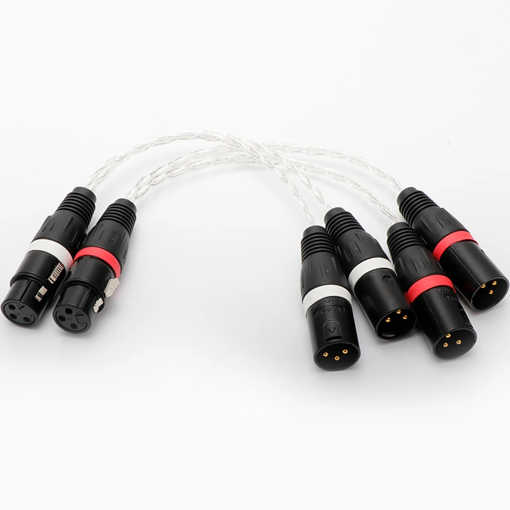 3핀 XLR 암-듀얼 XLR 수-2개 암 Y 스플리터 마이크 DJ 케이블 어댑터 연장 케이블 (DVD 플레이어 마이크 오디오 케이블용)