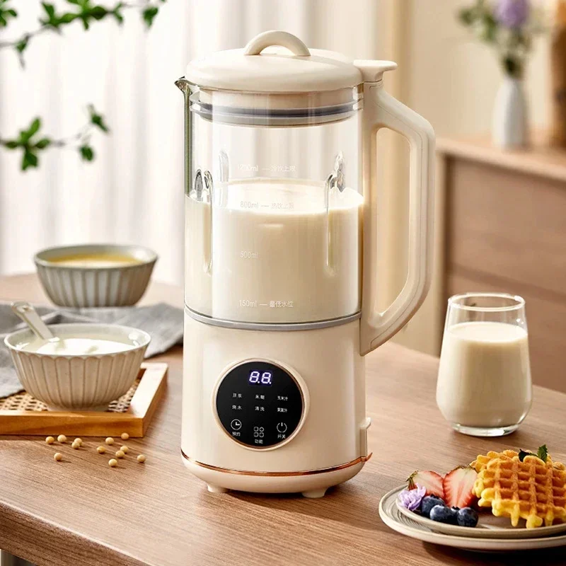 1.2L SoyMilk Machine Breakfast Machine Portable Blender  Fresh Juice Intelligence Electric Juicer Blender