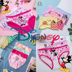 4pcs Disney Minnie Girls Panties Color New Girl Triangle Underwear Cartoon Children Knickers Underpants Kids Boxers Brief