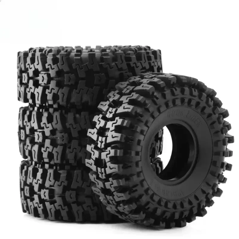

4PCS 120MM 1.9" Rubber Rock Tyres Wheel Tires for 1:10 RC Crawler Car Axial SCX10 90046 AXI03007 TRX4 Redcat Gen8