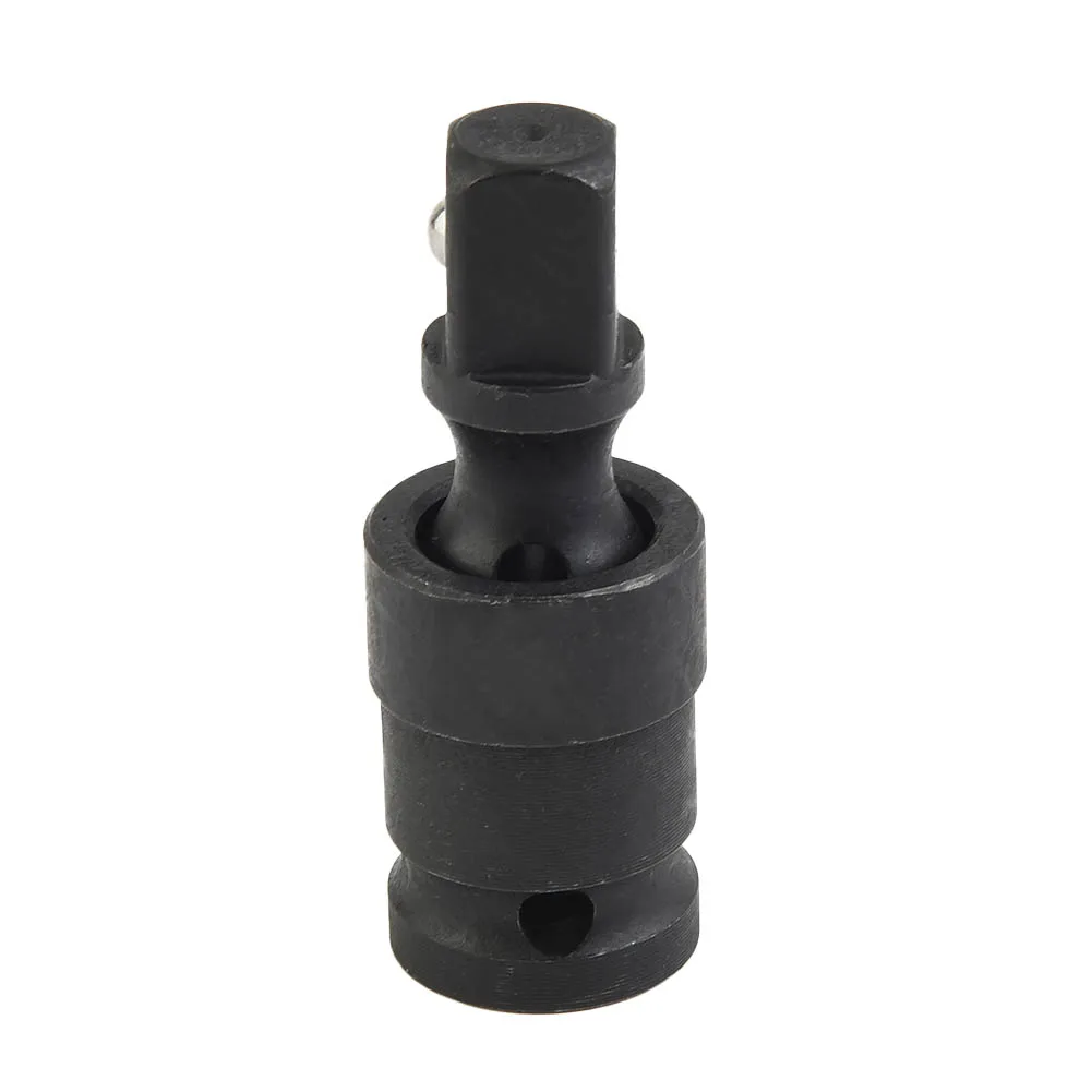 Chromium Steel 1/2 Inch Swivel Joint Air Wobble Socket Adapter for Pneumatic Power Tools Used in Assembly Line and Field Service