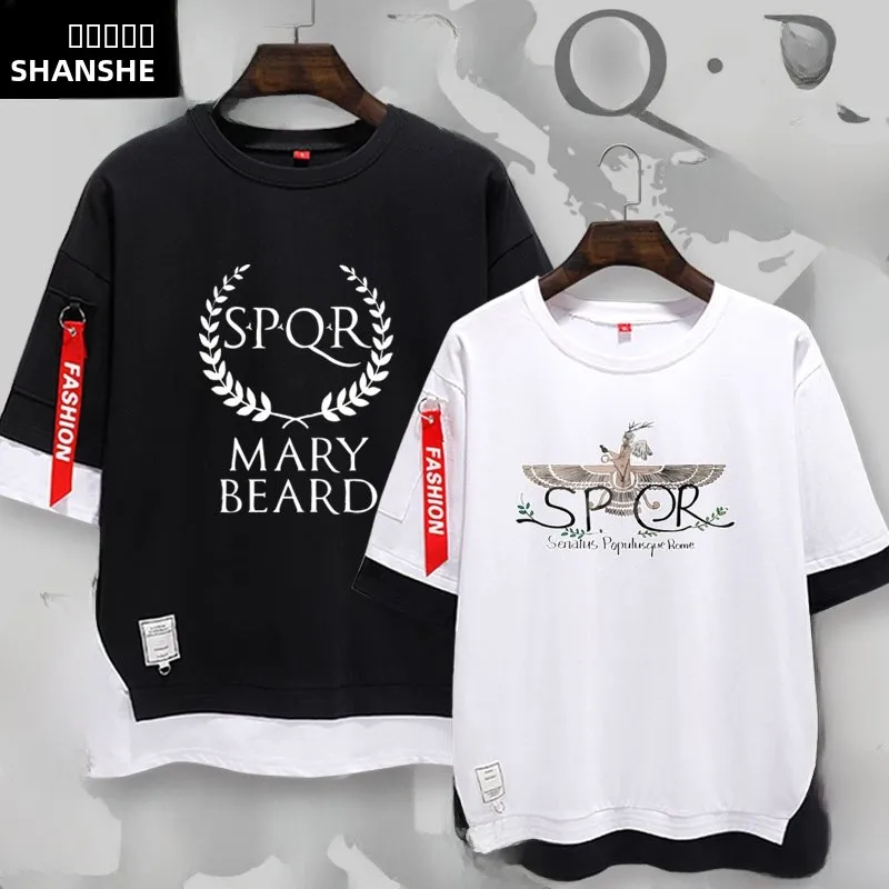 

Футболка SPQR Roman Empire Military Jupiter Camp Lovers, мужская и женская, молодежная, летняя, повседневная, свободного кроя