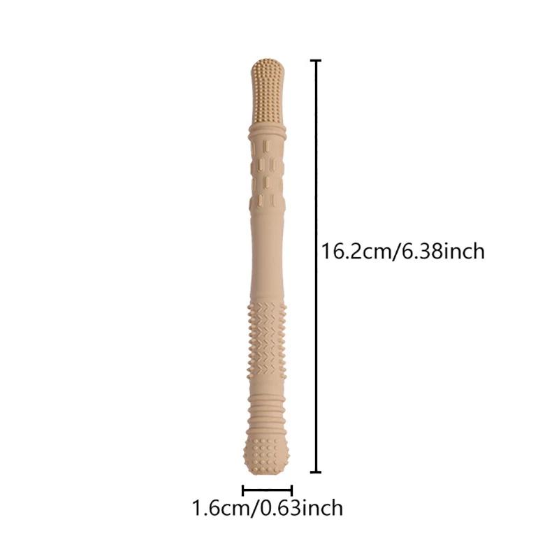 Mordedor de palha brinquedo infantil silicone macio oco molar vara recém-nascido dentição tubo molar brinquedo presente