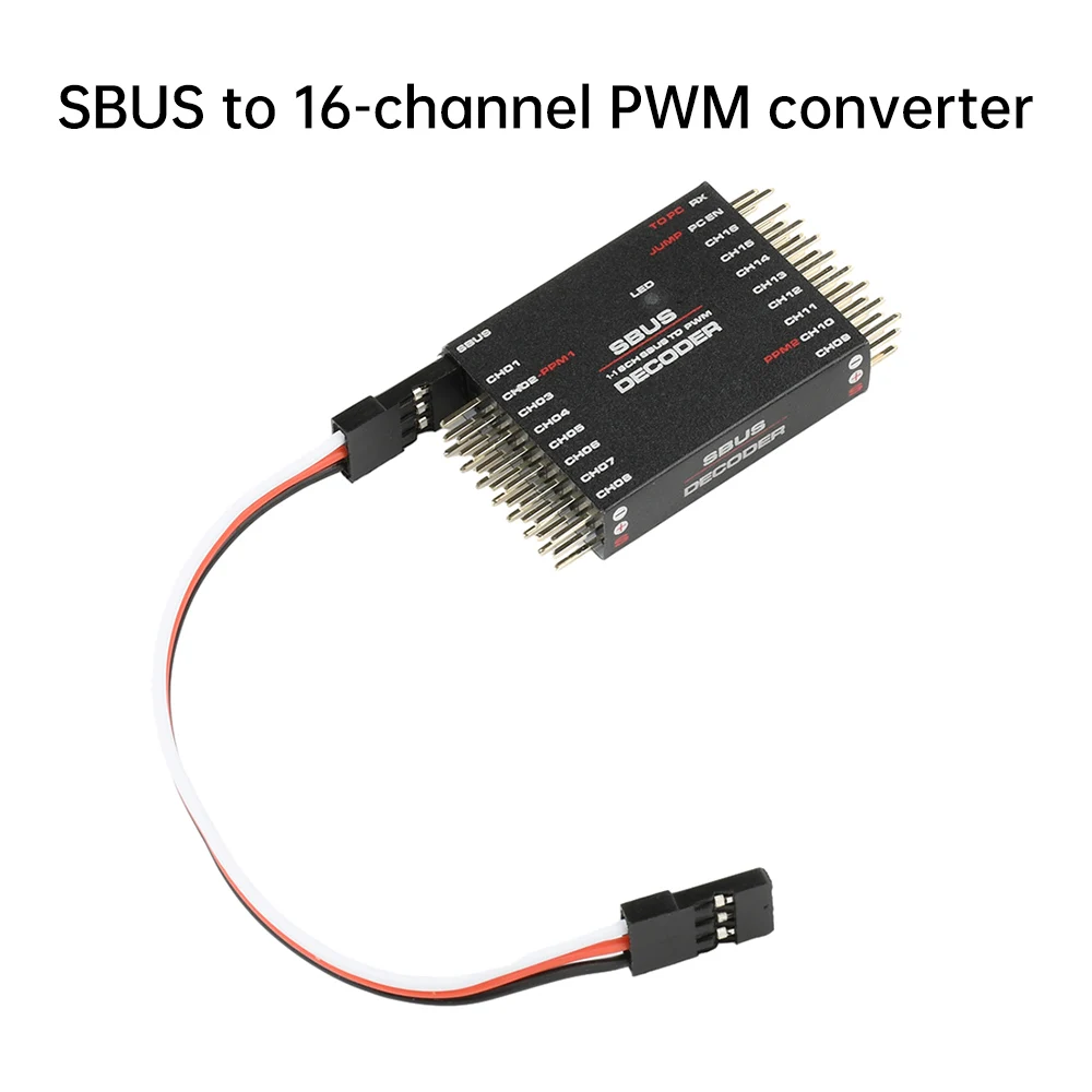 16-Kanal-SBUS-zu-PWM/PPM-Decoder für Frsky X8R RXSR Empfänger, PC-Einstellung kompatibel, Fernsteuerungs-Zubehör – Detail 5