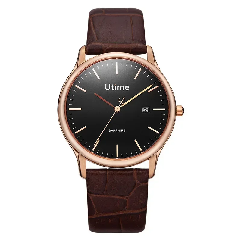 

Лидер продаж, кварцевые часы, деловые мужские часы с календарем, стальной корпус, водонепроницаемый ремень, мужские часы 002