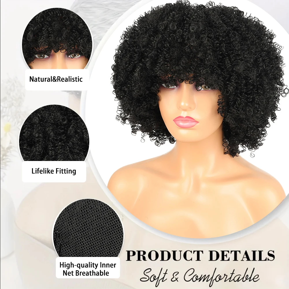 Afro kroeshaar pruiken met pon - Streetwear Brand Accessories recensie en prijs