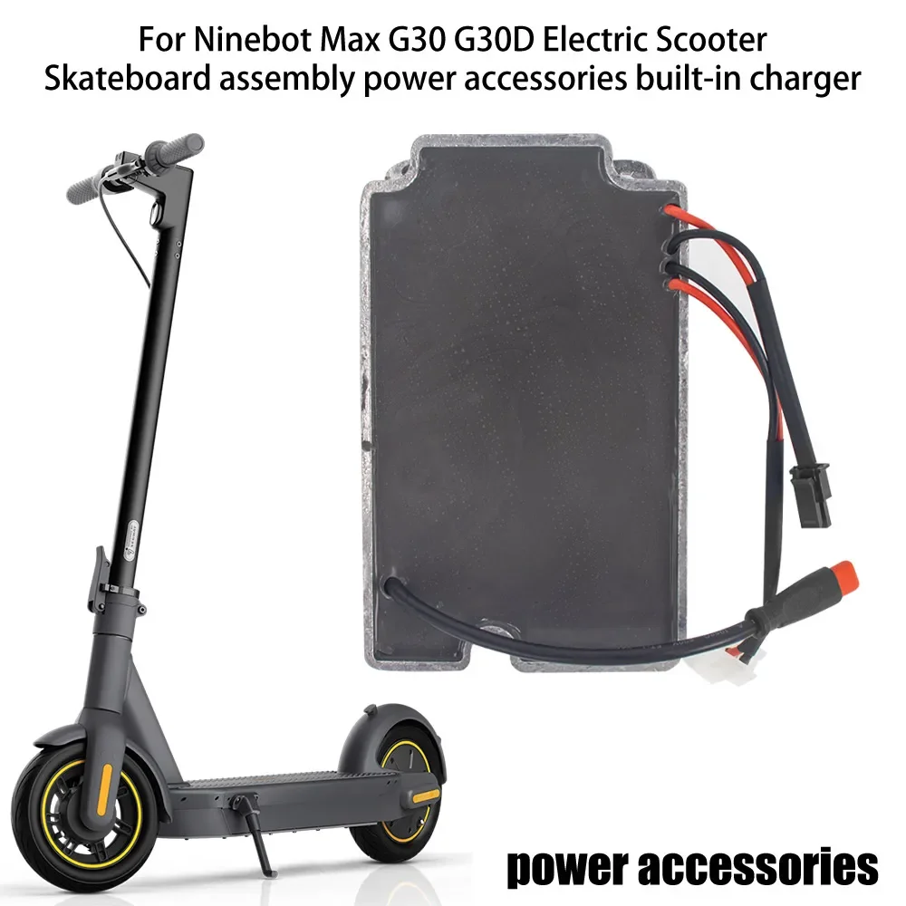 Built-in Charger For Ninebot KickScooter Max G30 G30D G30L Electric Scooter AC Adapter Replacement Power Adapter Accessories