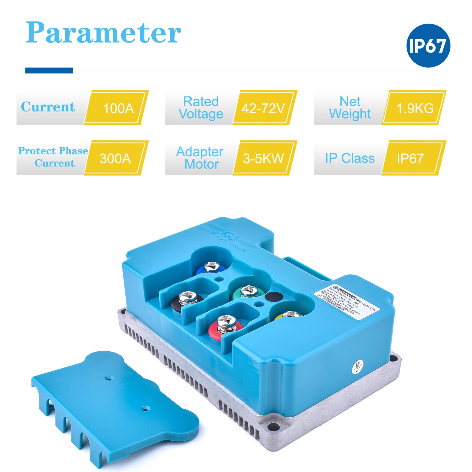 Fardriver Controller 80A 100A Programmable Brushless DC Controller For Electric Scooters