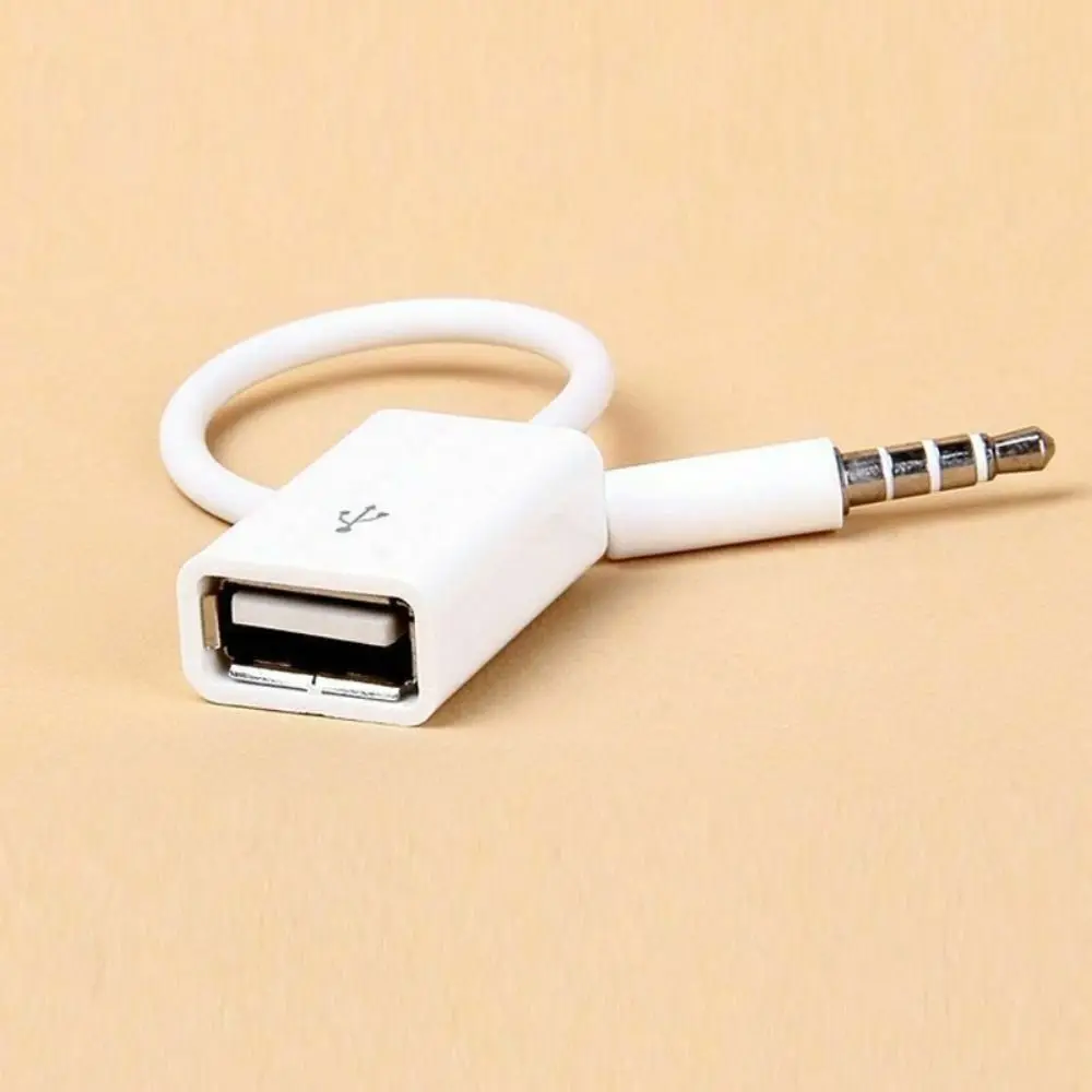 USB To 3.5mm Car Aux To USB Portable Car Audio Cable USB Adapter Cable Jack Music Audio Player Car Accessories Converter