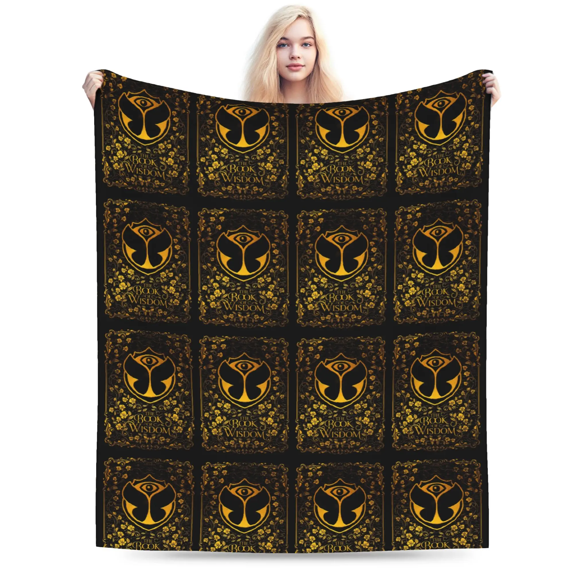 Custom Ultra-Soft Fleece Tomorrowland Throw Blanket Warm Flannel Belgian Electronic Dance Music Festival for Bedding Travel Sofa