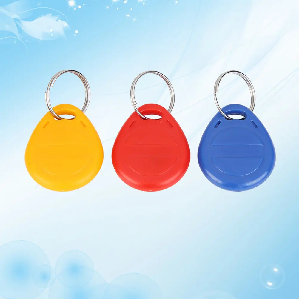 

3Pcs Id Card Key Fobs for Door Control Security Lock Compatible with All Id Devices Waterproof Attendance Recording