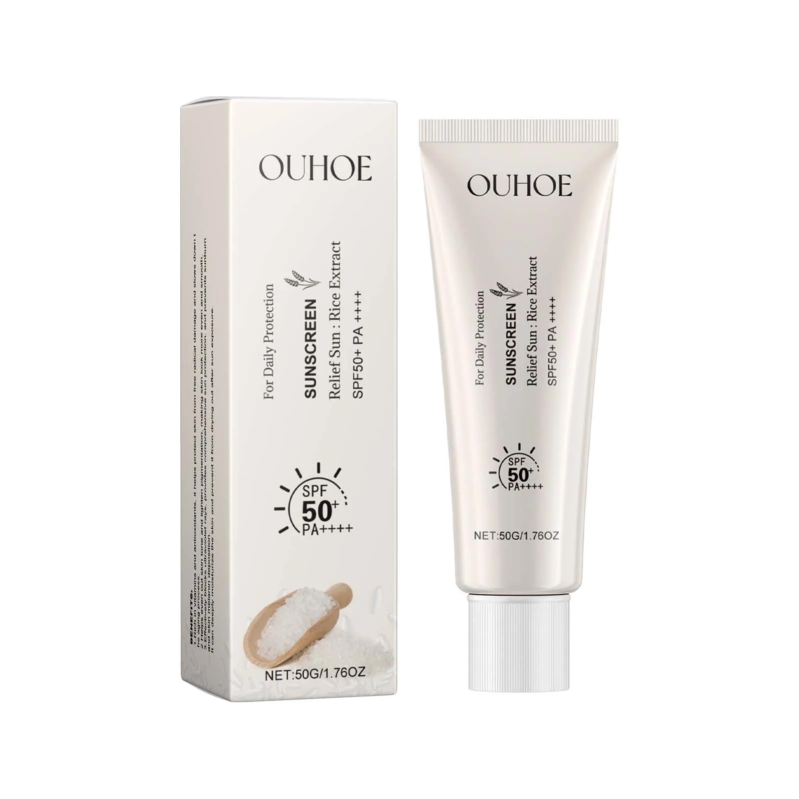 Rice Sunscreen Spf50 Korean High Sunblock Protection Solate Ultraviolet Ray Outdoor Oil Control Hydrating Moisturizing Body Care