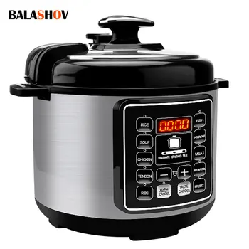 5L Multifunction ElectricPressure Cookers Soup Porridge Rice Heating Meal Heater Kitchen Intelligent Pressure Cooker for Home EU