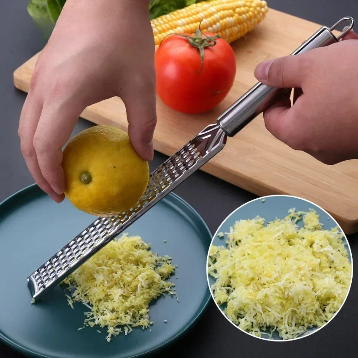 Stainless Steel Grater Cheese Long Planer Baking Cheese Grater Chocolate Grater Lemon Peel Scraper