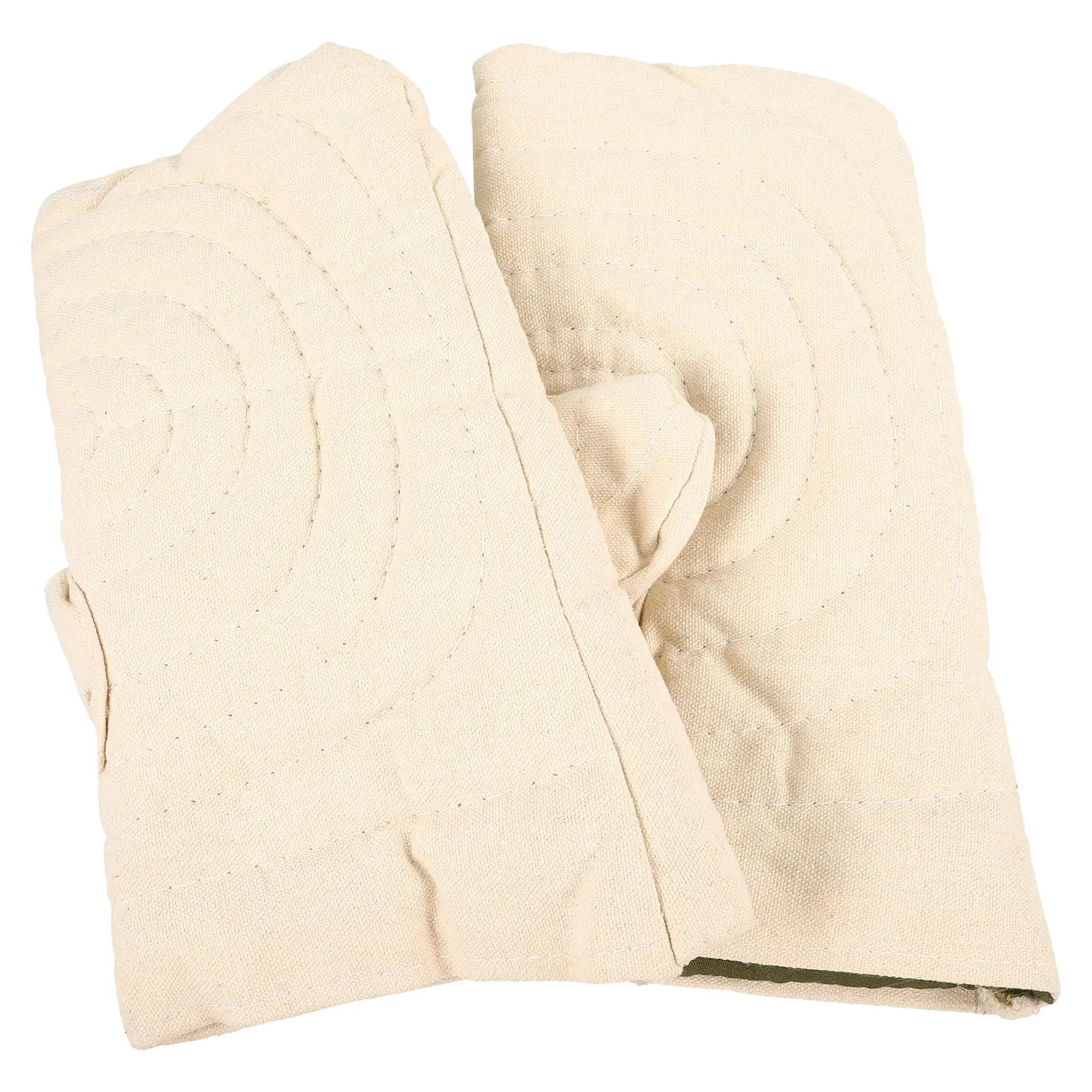 

1Pair Portable Mittens for Kiln Anti-Scalding Gloves Heat-Resist Cotton Cloth Mittens for Efficient Pottery Creation