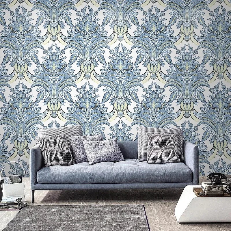 

3D Wall Mural Wallpaper European Elegant Floral Pattern Vintage Style Home Decor for Bedroom Living Room Background