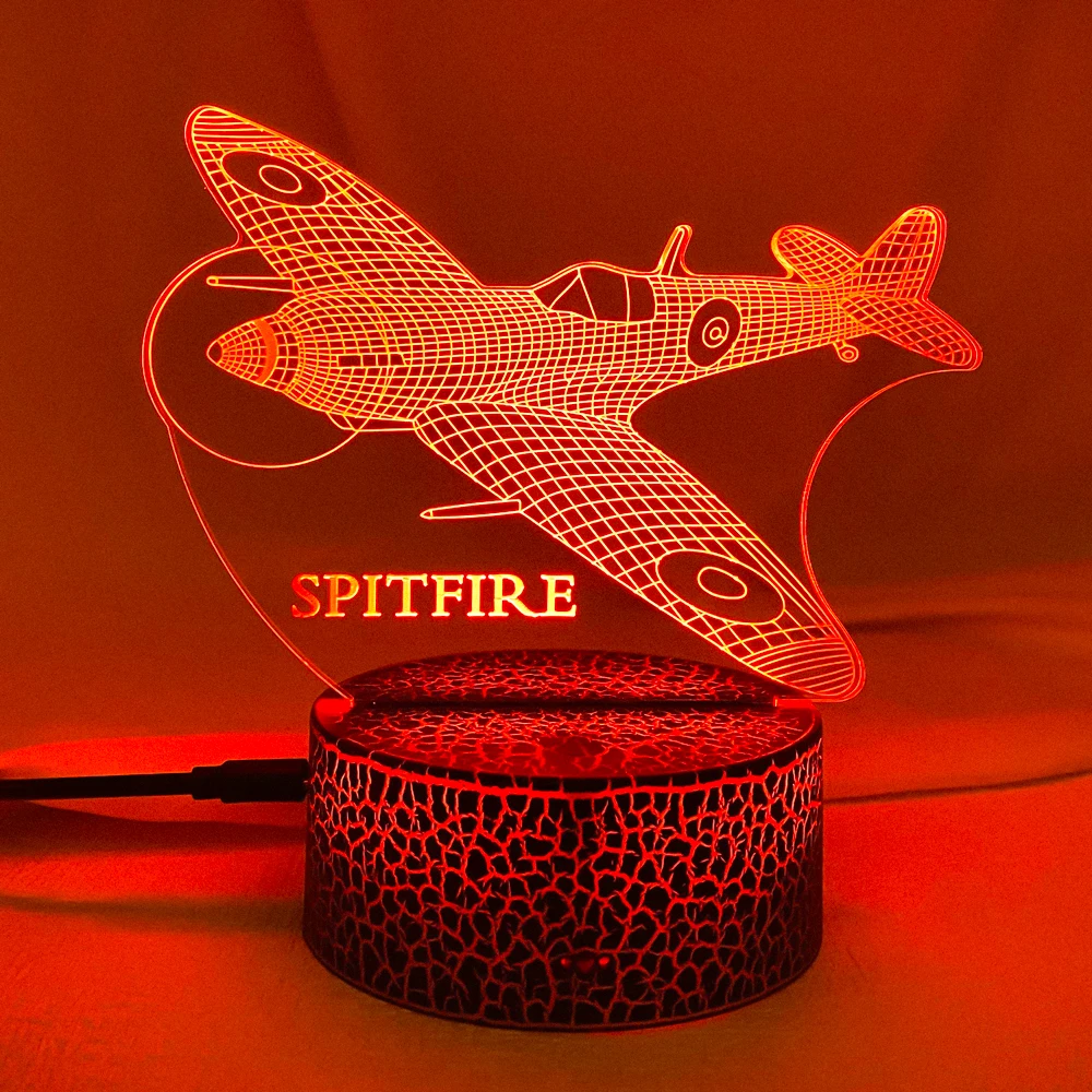 Custom 3d Lamp Airplane Hologram Baby Night Light Cool Name Customization Nightlight for Child Bedroom Decor 3d Led Night Light