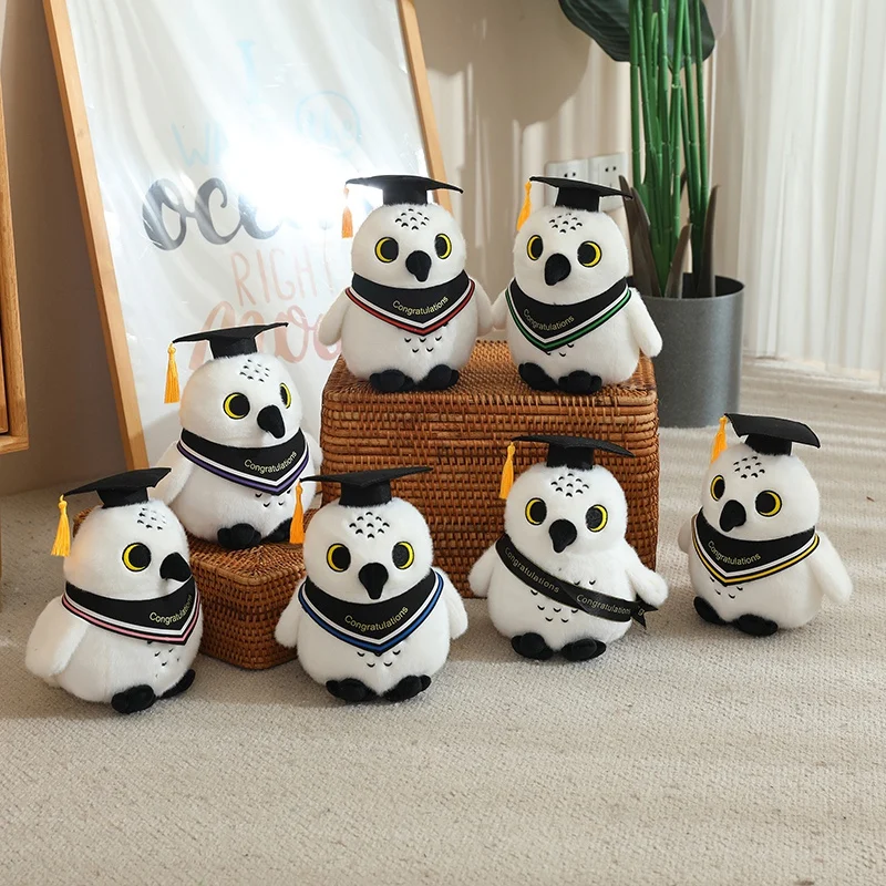 

32 см милые плюшевые игрушки доктора Сова, мягкие кавайные мусорные мишки, животные, птицы, куклы, подарки на выпускной для детей, подарки для домашнего декора