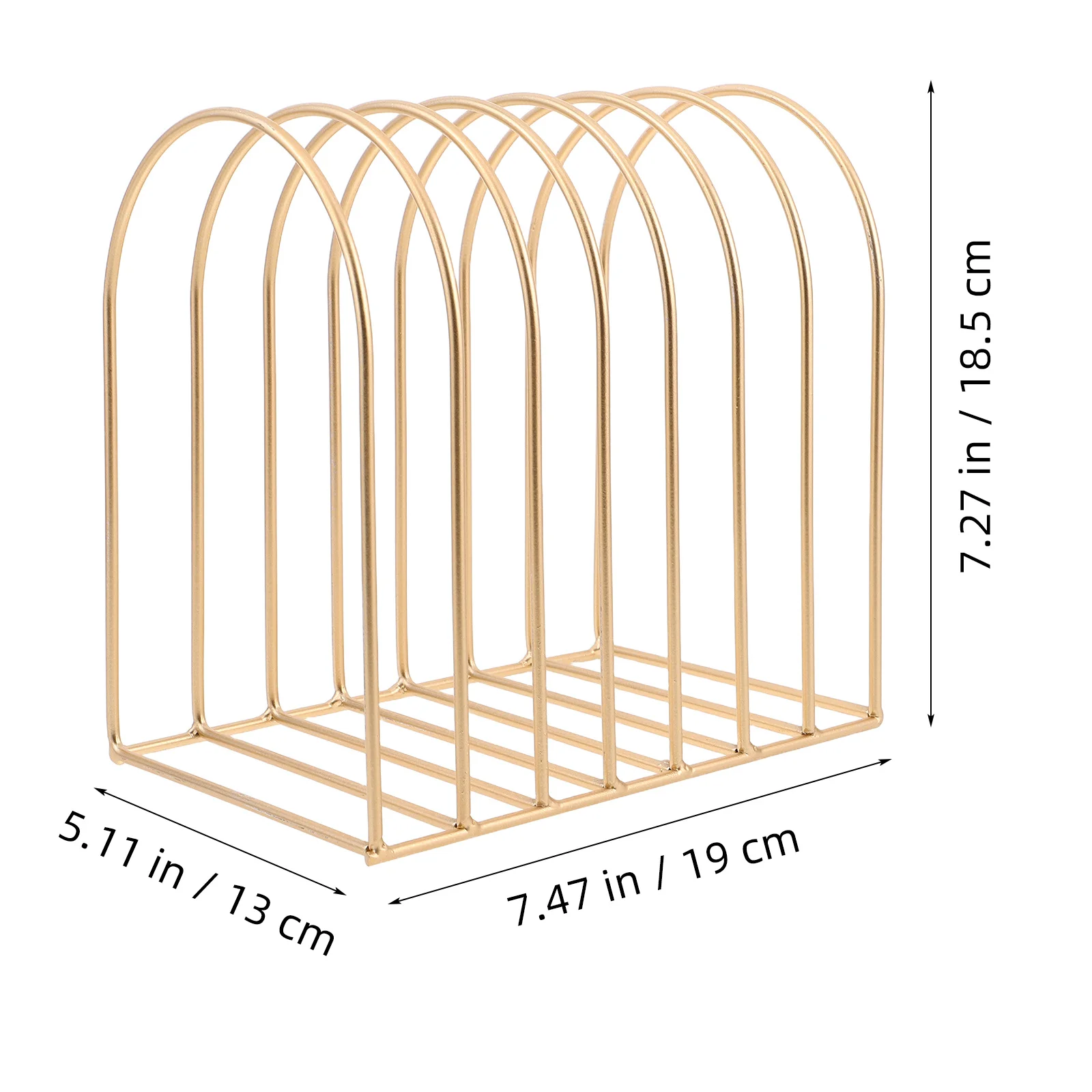 Desktop Creative Iron Magazine Holder Organizer for Office Dorm Bedside Small File Holder Storage Rack for Books