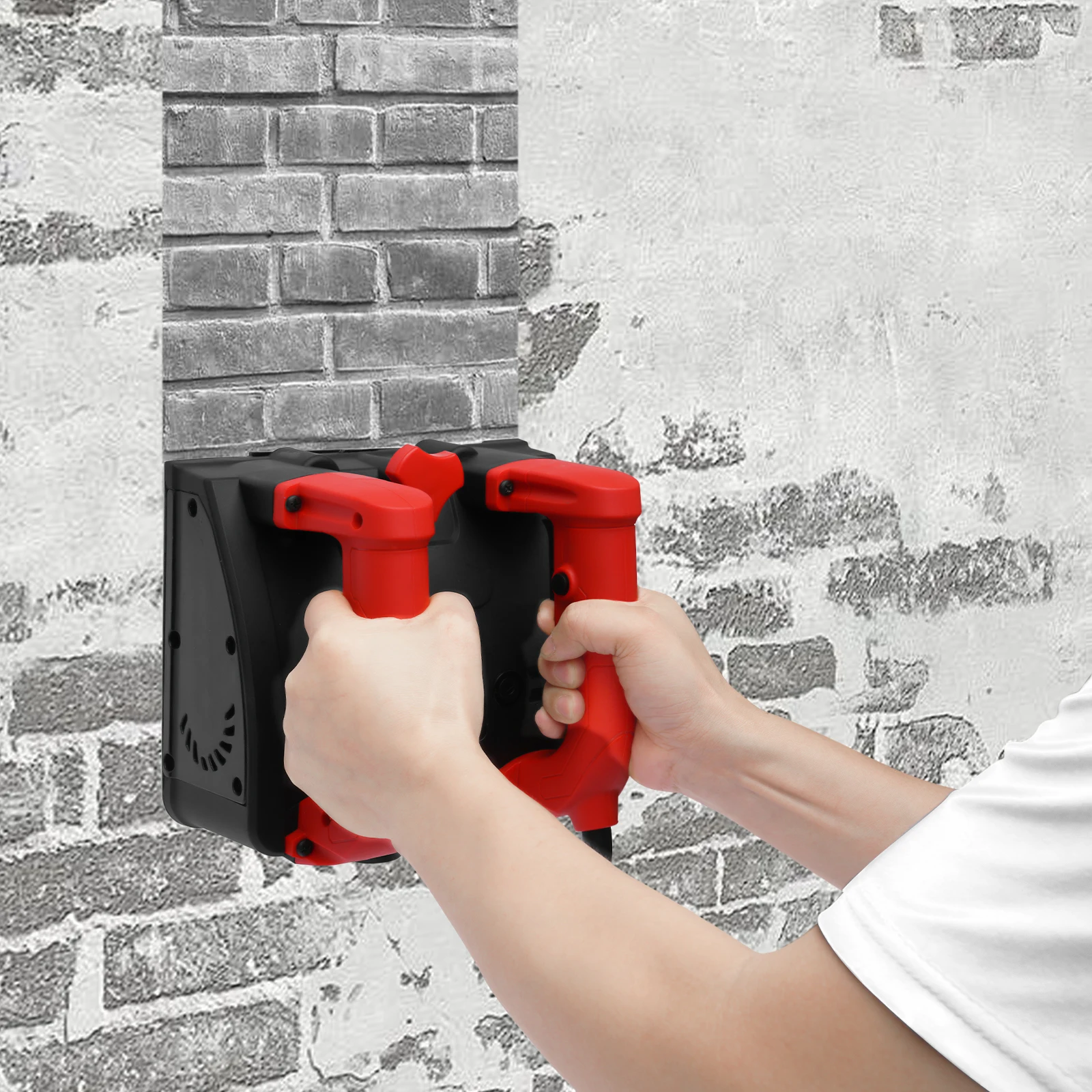 Elektrischer Wandhobel 1200W Spachtelmaschinenentferner 26 Klingen Variable Geschwindigkeit 1000-4000 U/min 16cm Hobelbreite Einstellbare Tiefe 1-4mm Wand Decke Boden Renovierung Innen- und Außenbereich EU-Stecker 220V – Detail 9