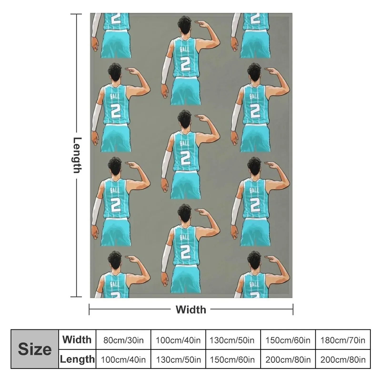 Lamelo Ball melo Vector Standing Throw Blanket Bed covers Beach Soft Beds Blankets For Bed Blankets