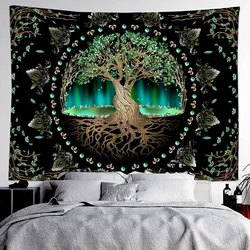 1pc Cosmic Life Tree Tapestry Dreamy Big Tree Home Decor Origin Tree Background Wall Hanging Cloth for Be Multiple sizes