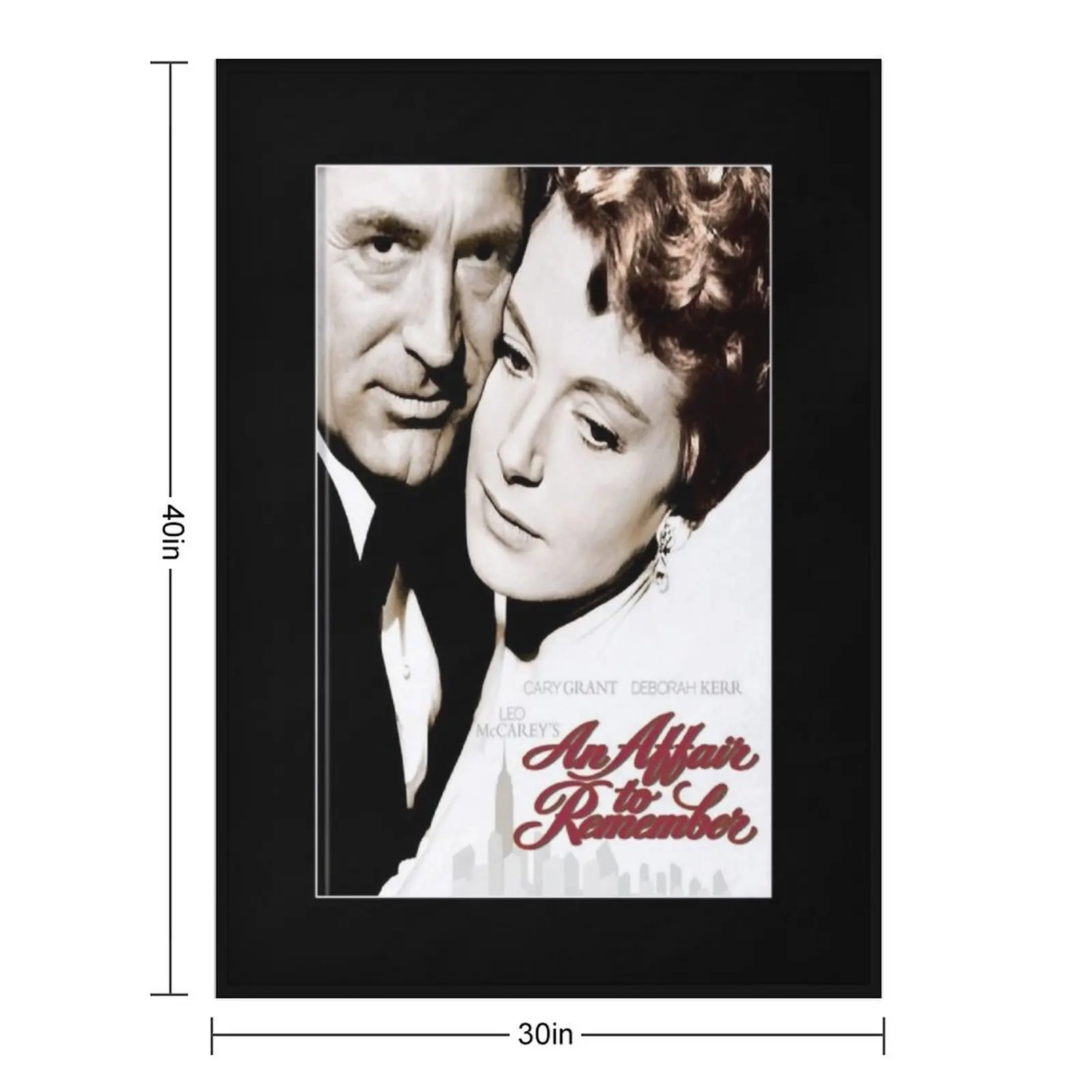 An Affair To Remember movie cover Cary Grant Throw Blanket Decoratives warm for winter halloween blankets ands Blankets