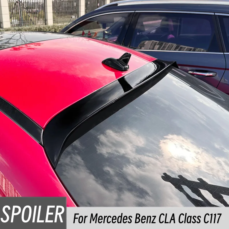 

For 2013-2019 Mercedes Benz CLA Class C117 ABS Plastic Car Rear Window Roof Spoiler Wings Bodykit Tuning Accessories