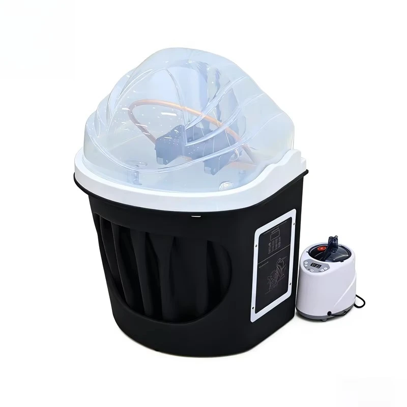 Head Spa Head Basin with Tubing Acrylic Head Treatment Shampoo Basin Water Circulation Steam System