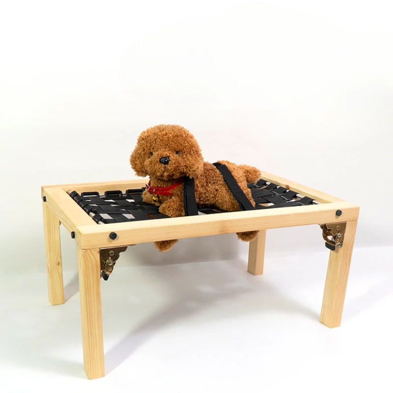 Dog Treatment Rack Pet Acupuncture Table Baoding Solid Wood Animal Binding Injection Rehabilitation Pet Products Accessories