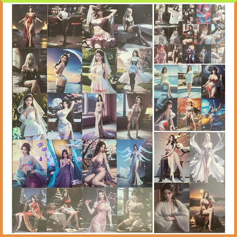 

Anime Goddess Story DIY ACG Refraction Collectible Cards Raiden Shogun Yae Miko Sakurajima Mai Toys for boys Birthday Present